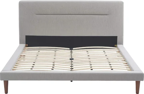 Vista 11 de Serta Sierra Collection - Cama de plataforma tapizada, diseño de perfil bajo, cabecera capitoné, tela texturizada suave, no requiere somier
