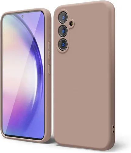 Vista 206 de oakxco Funda para teléfono Samsung Galaxy A12 con agarre de silicona líquida, linda delgada fina suave cubierta de gel de goma TPU lisa para mujeres
