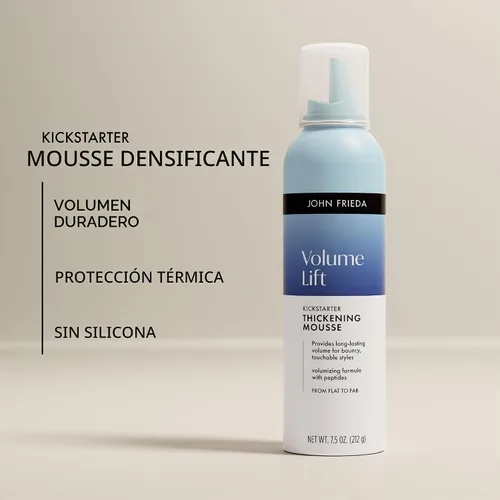 Vista 4 de John Frieda Volume Lift Kickstarter - Mousse espesante, 7.5 onzas