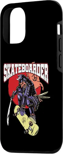 Vista 2 de iPhone 15 Skateboarding I Skater & Skateboard I Samurai Skateboarder Case