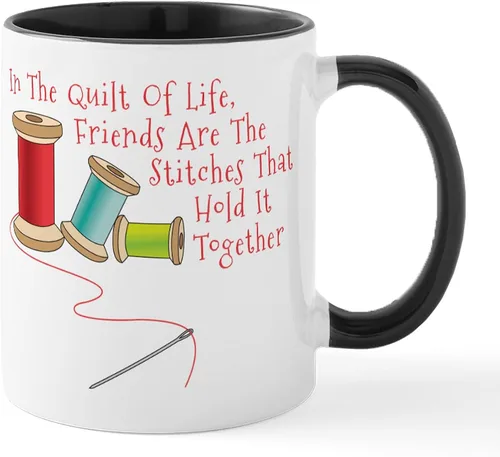 Vista 64 de CafePress Ascii - Taza de café de cerámica, taza de té, 11 onzas