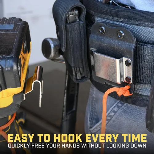 Vista 4 de Holstery DriverMaster - Soporte para cinturón de herramientas con clip, funda de gancho simple para taladro inalámbrico, impacto, clavadora, cinta
