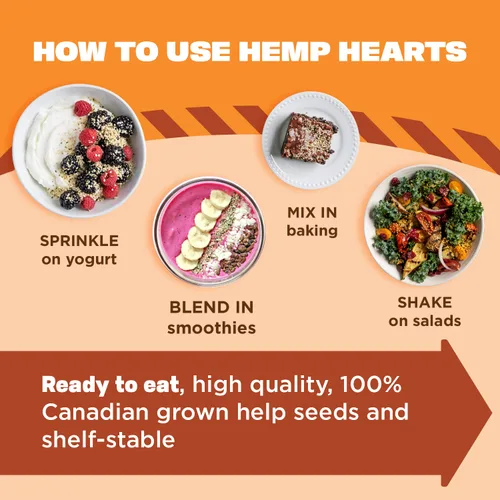 Vista 6 de Manitoba Harvest Corazones de Cáñamo, Semillas de Cáñamo Descascarilladas - 0.9 oz, Paquete de 12 - 10g de Proteína Vegetal y 12g de Omega 3 y 6 por