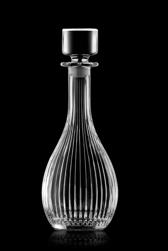 Vista 2 de Decantador de vino de cristal con tapón - jarra - para rojo - blanco - vino - vidrio de cristal 30 onzas - Hecho en Europa - por Barski