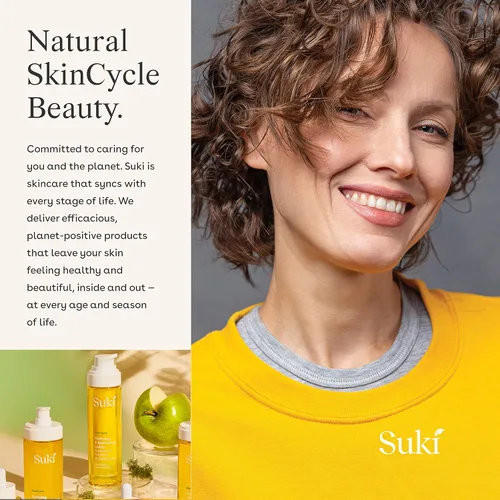 Vista 7 de Suki Loción de día purificadora y equilibrante para el cuidado de la piel con ácido salicílico, hidratante facial hidratante y antienvejecimiento