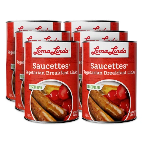 Vista 5 de Loma Linda - Carnes a base de plantas (Saucettes® (15 oz.), paquete de 3