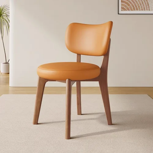 Vista 27 de Juego de sillas de comedor de madera de 1/2/4, sillas de cocina con respaldo curvo, silla de vestíbulo, silla de comedor tapizada, silla de comedor