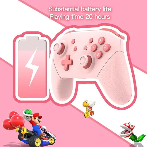 Vista 5 de JOYTORN Mini Switch Wireless Controller for Nintendo SwitchSwitch OLEDLite,Switch Pro Controller with Wake-upNFCMotin ControlDual Vibration,Switch
