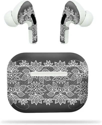 Vista 6 de MightySkins - Compatible con Apple Airpods Pro - Blue Petals Funda protectora de vinilo duradera y única Fácil de aplicar, quitar y cambiar