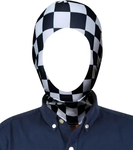 Vista 6 de Máscara unisex con capucha Zentai abierta para fiestas de disfraces