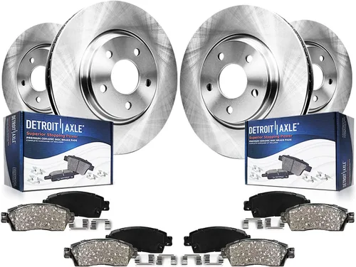 Vista 31 de Detroit Axle - 4WD - Rotores de disco delantero de 13.031 in de repuesto para Ford Excursion F-250 F-350 Super Duty 1999-2004 - Juego de 3 piezas