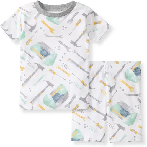Vista 45 de Burt's Bees Baby Pijama para niña, 2 piezas, camiseta de manga larga y pantalones de algodón orgánico