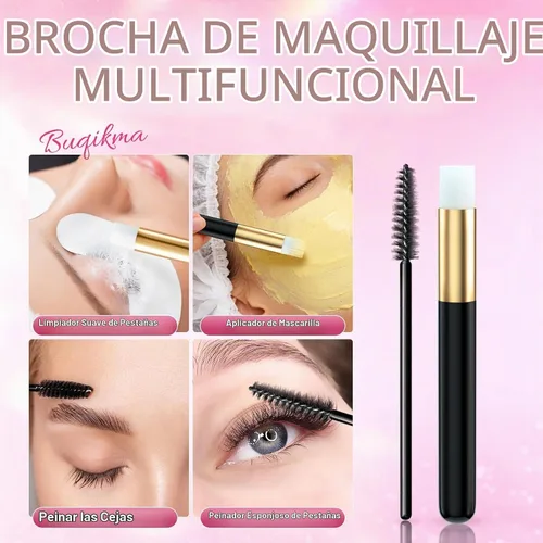Vista 5 de Buqikma Kit de champú de pestañas para extensiones de 2.02 fl oz/60 ml