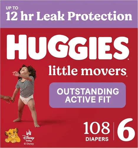 Vista 42 de Pañales Huggies tamaño 3, Little Movers para bebés, talla 3 (16-28 libras), 25 unidades, el empaque puede variar
