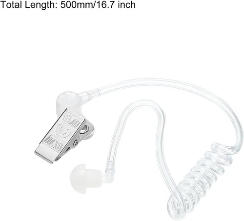 Vista 2 de MECCANIXITY Auricular Agent Secret - Auricular de repuesto para auriculares de audio de radio de 2 vías, paquete de 2