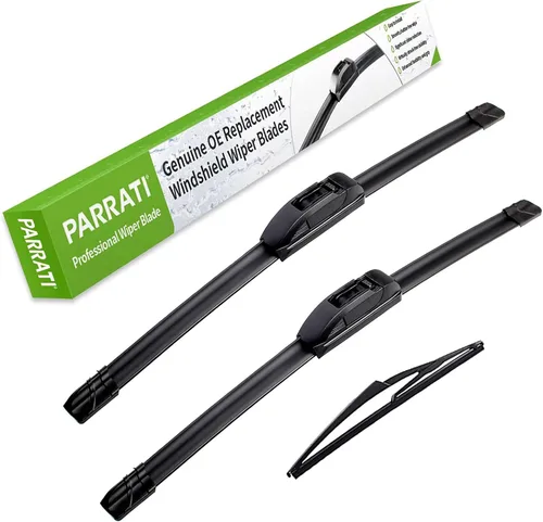 Vista 20 de PARRATI® - Limpiaparabrisas de repuesto de alto rendimiento con escobillas para parte trasera, para Jeep Wrangler 2007-2017 y Wrangler JK 2018