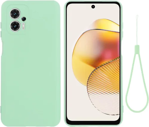Vista 10 de Funda para Motorola Moto G13/Motorola Moto G23, funda protectora de silicona líquida para Motorola Moto G13/Motorola Moto G23 con cordón