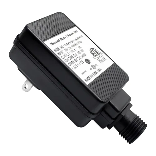 Vista 8 de Dirduaid Transformador LED de 12 V 0.6 A, adaptador de corriente inflable clase 2, transformador de bajo voltaje IP44, enchufe de EE. UU.