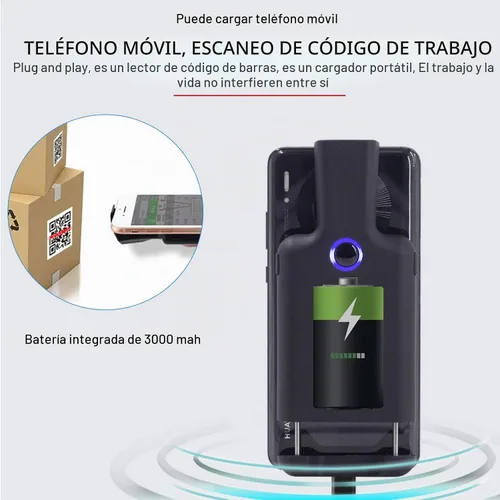 Vista 7 de Symcode Clip de código de barras portátil con Bluetooth - 1D 2D QR lector de código de barras, PDF417, matriz de datos, Maxicode, conexión