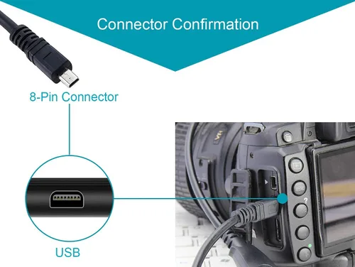 Vista 4 de MaxLLTo Cable USB UC-E6 de repuesto para cámaras digitales Olympus FE4010 FE-4010 FE5000 FE-5000 FE5010 FE-5010 FE5020 FE-5020
