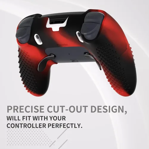 Vista 24 de PlayVital 3D Studded Edition Anti-Slip Silicone Cover Case for ps5 Edge Controller, Soft Rubber Protector Skin for ps5 Edge Wireless Controller with