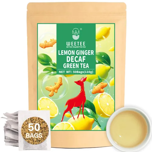Vista 24 de WT WEETEE Bolsas de té de hierbas de manzana y canela, 60 unidades, mezcla perfecta de canela dulce, hibisco agrio, sabor natural, sin cafeína