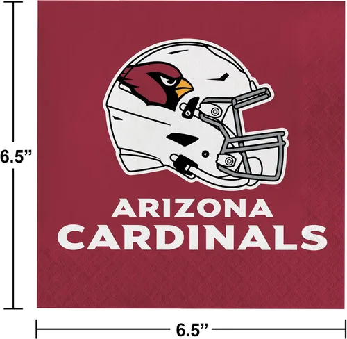 Vista 3 de Kit de vajilla Arizona Cardinals, 49 unidades, con licencia