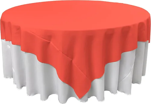 Vista 35 de LA Linen. Mantel cuadrado de popelina de poliéster