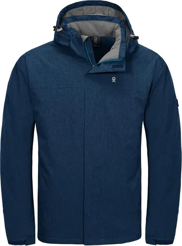 Vista 7 de Little Donkey Andy Chaqueta impermeable de esquí y snowboard para hombre, abrigo cálido resistente al viento con capucha desmontable