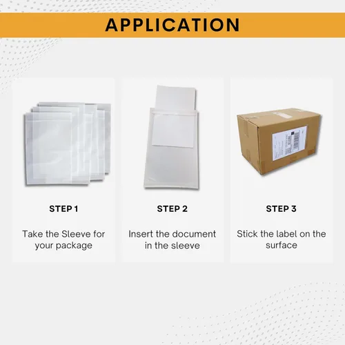 Vista 6 de Paquete de 1000 fundas para etiquetas de envío de UPS de 6.5 x 10 pulgadas, bolsas transparentes autoadhesivas de embalaje, sobres impermeables