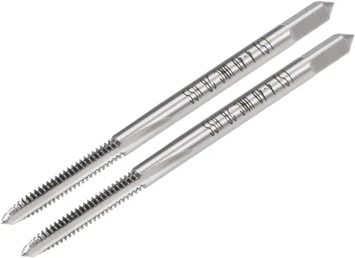 Vista 6 de uxcell Macho de la máquina, #2-56 UNC 2B clase de alta velocidad tornillo de acero roscado roscado fresado roscas roscado herramienta de roscado 2pcs