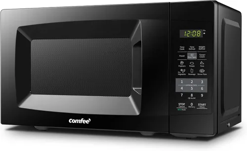 Vista 11 de COMFEE' Horno de microondas pequeño retro con tamaño compacto, 9 menús preestablecidos, plato giratorio con memoria de posición, función