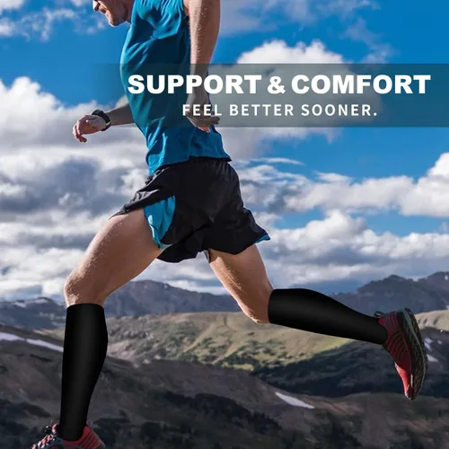 Vista 71 de Bluemaple 6 Pack Copper Compression Socks for Women and Men Circulation-Best Support for Medical, Running,Nursing,Athletic