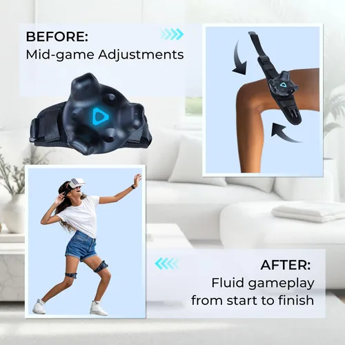 Vista 32 de Skywin VR Tracker Belt & VR Tracker Straps for HTC Vive System, 2 Pack Adjustable Belt and Hand Straps for VR Full Body Tracking