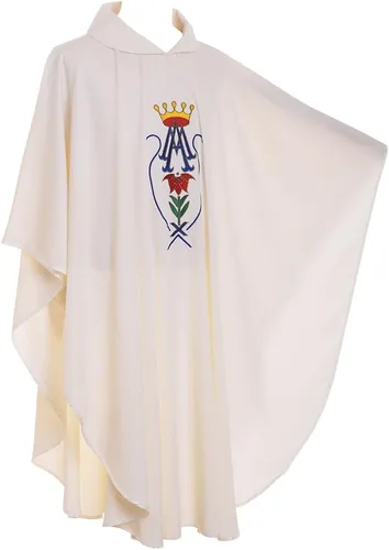 Vista 4 de BLESSUME Iglesia Católica Casulla Corona Bordada Sacerdote Vestiduras