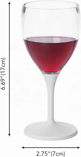 Vista 8 de Joie Copa de vino para llevar, copa de vino portátil, tallo desmontable, sin BPA