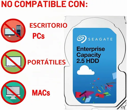 Vista 2 de Seagate ST1000NX0453 - Disco duro Seagate 1TB 2.5" SAS 7.2K 12Gb/s