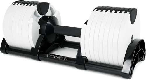 Vista 6 de Adjustable Dumbbell (Single) 5-40/80lb, 5lb Increments, for Home Gym Fitness - Upto 20 weight settings