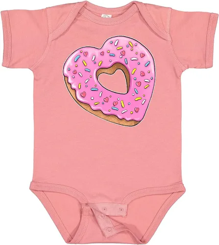 Vista 18 de inktastic Body de bebé con forma de corazón con glaseado rosa y chispas