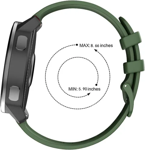 Vista 6 de ISABAKE Correa de repuesto para reloj Polar Ignite para Garmin vivoactive4 / Active de 0.866 in de liberación rápida de silicona