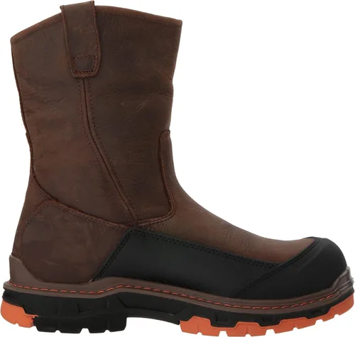 Vista 6 de Wolverine Bota de trabajo impermeable con puntera Composite de 10 pulgadas para hombre Overpass Wellington