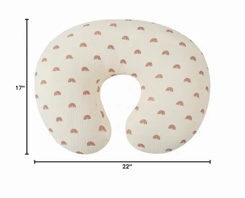 Vista 7 de Onacosht Funda de Almohada de Lactancia de Muselina Suave 100% Algodón Funda de Almohada de Alimentación se Adapta a la Almohada de Lactancia