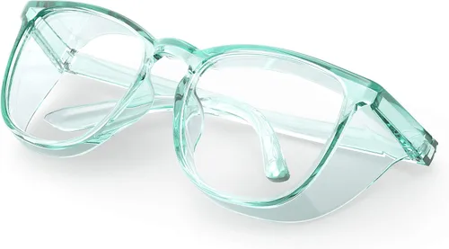 Vista 13 de Lentes de seguridad elegantes, lentes protectores transparentes antivaho y antiarañazos para hombres y mujeres