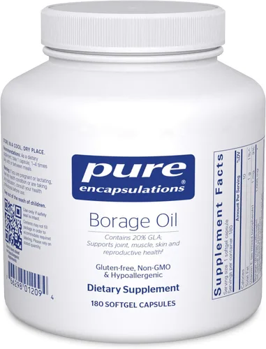 Vista 8 de Pure Encapsulations Aceite de borraja, 60 cápsulas de cápsulas blandas Suplemento dietético hipoalergénico, apoya la salud de las articulaciones