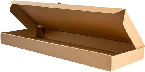 Vista 130 de Restaurantware - Cajas para pizza, 50 unidades, 14 x 7 x 1.5 pulgadas, embalaje de papel de cartón corrugado con bloqueo de pestañas, resistente a