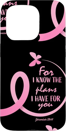 Vista 14 de Breast Cancer Gifts Women Mom Jeremiah 29 11 Butterfly Phone Case for iPhone 17
