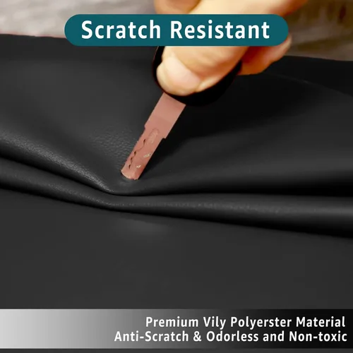 Vista 4 de Funda para reposacabezas prémium para silla reclinable, protector de reposacabezas reclinable de piel sintética ignífuga, resistente al desgaste