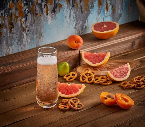 Vista 5 de JoyJolt Milo Copas de champán sin tallo, juego de 4 vasos de cristal. 9.4 onzas. Juego de copas de champán. Copas de vino prosecco, juego de copas