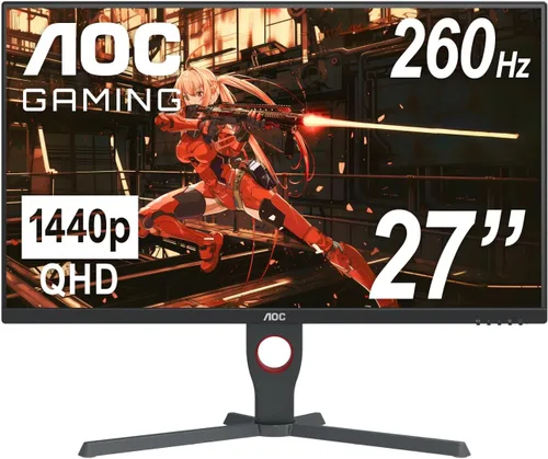 Vista 11 de AOC C27G2 Monitor de juegos ultrarrápido curvado sin marco de 27", FHD 1080p, 1ms 165Hz, FreeSync, 2X HDMI 2.0, 1x Display Port, altura ajustable