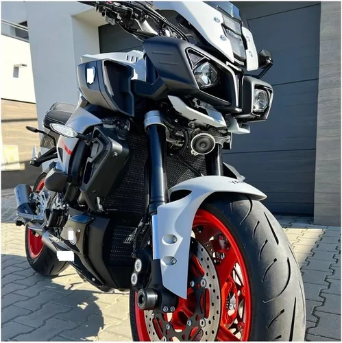 Vista 4 de Radiator Grille Guard for Ya&maha MT-09 2023 Motorcycle Aluminum Radiator Guard Grille Protector Oil Cooler Cover MT-10 MT10SP FZ-10 2016-2023